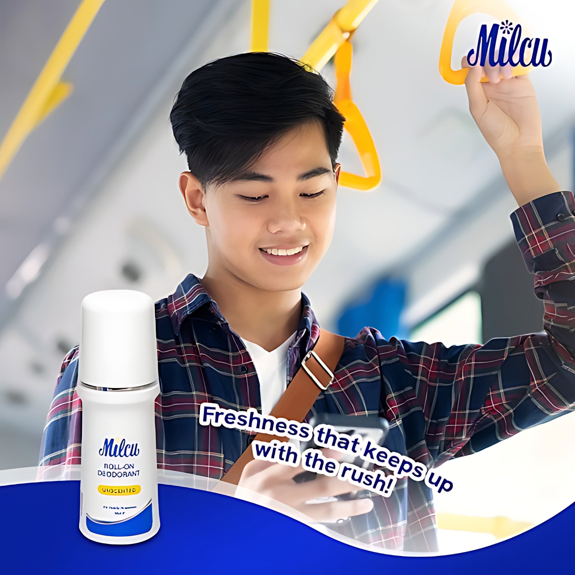 Milcu Unscented Roll-On Deodorant – 50mL