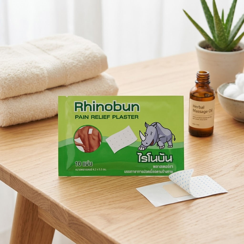 Rhinobun Pain Relief Plaster Sachet (10 Sheets)