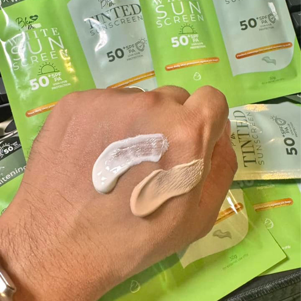 Blem Dr. White & Tinted Sunscreen Duo Pack – SPF 50 PA+++ (2 x 30g)