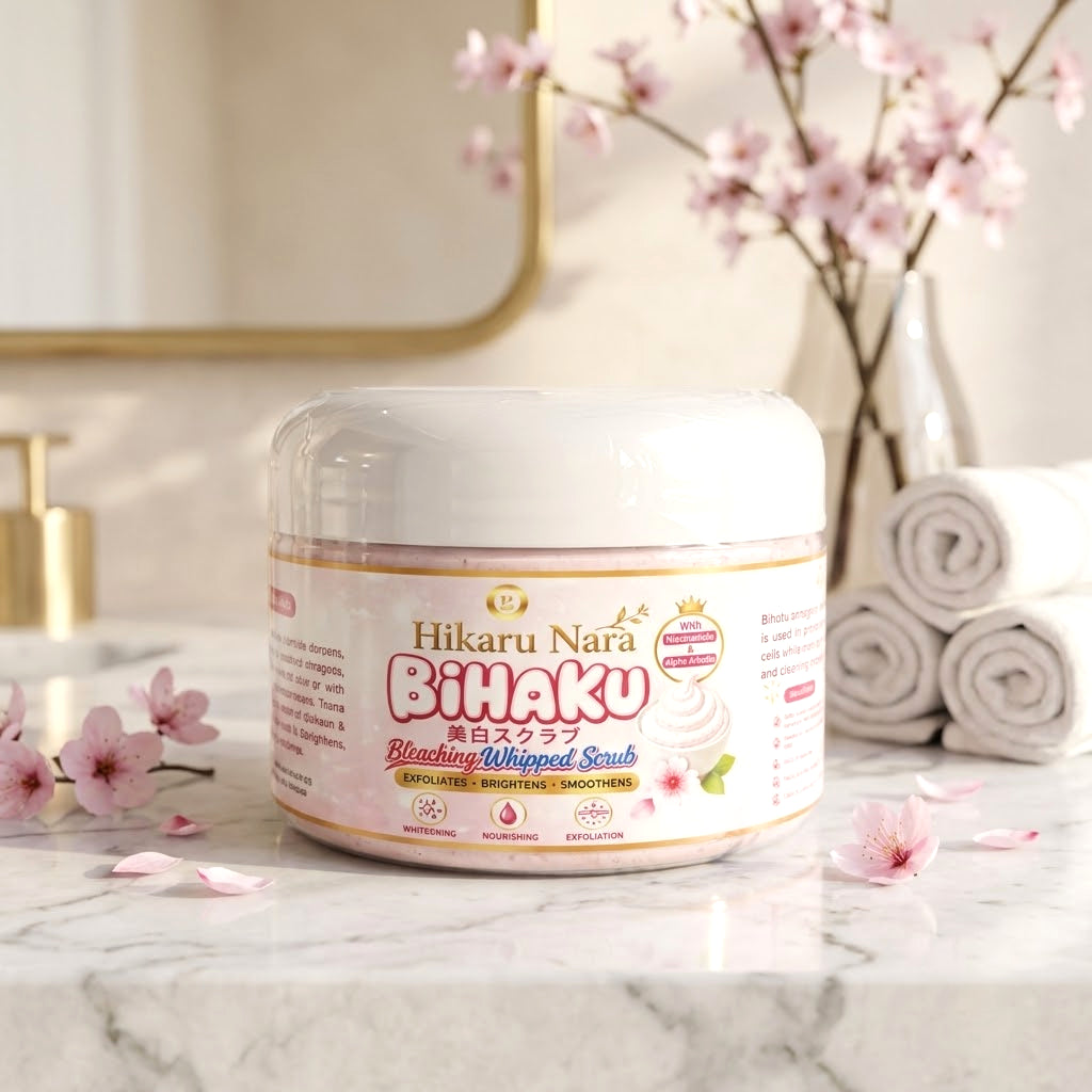 Laura Belle Hikaru Nara Bihaku Bleaching Whipped Scrub – 250g