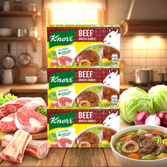 Knorr Beef Broth Cubes - 60g (3pcs Combo)