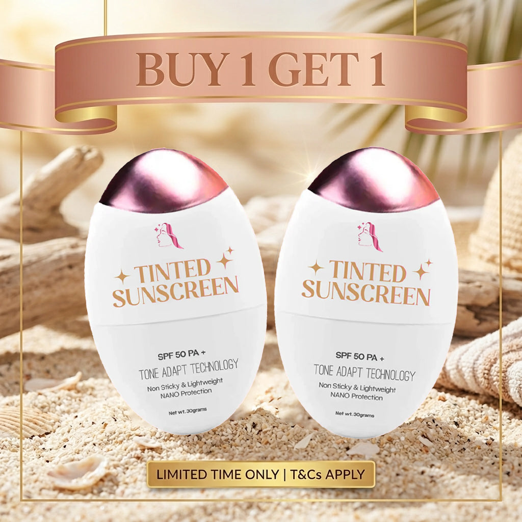 S&J Beauty Tinted Sunscreen SPF 50 PA+ (30g) - Buy 1 Get 1 Offer