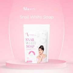 S&J Beauty Snail White Soap - 70g x 5 Bars (Total 350g)