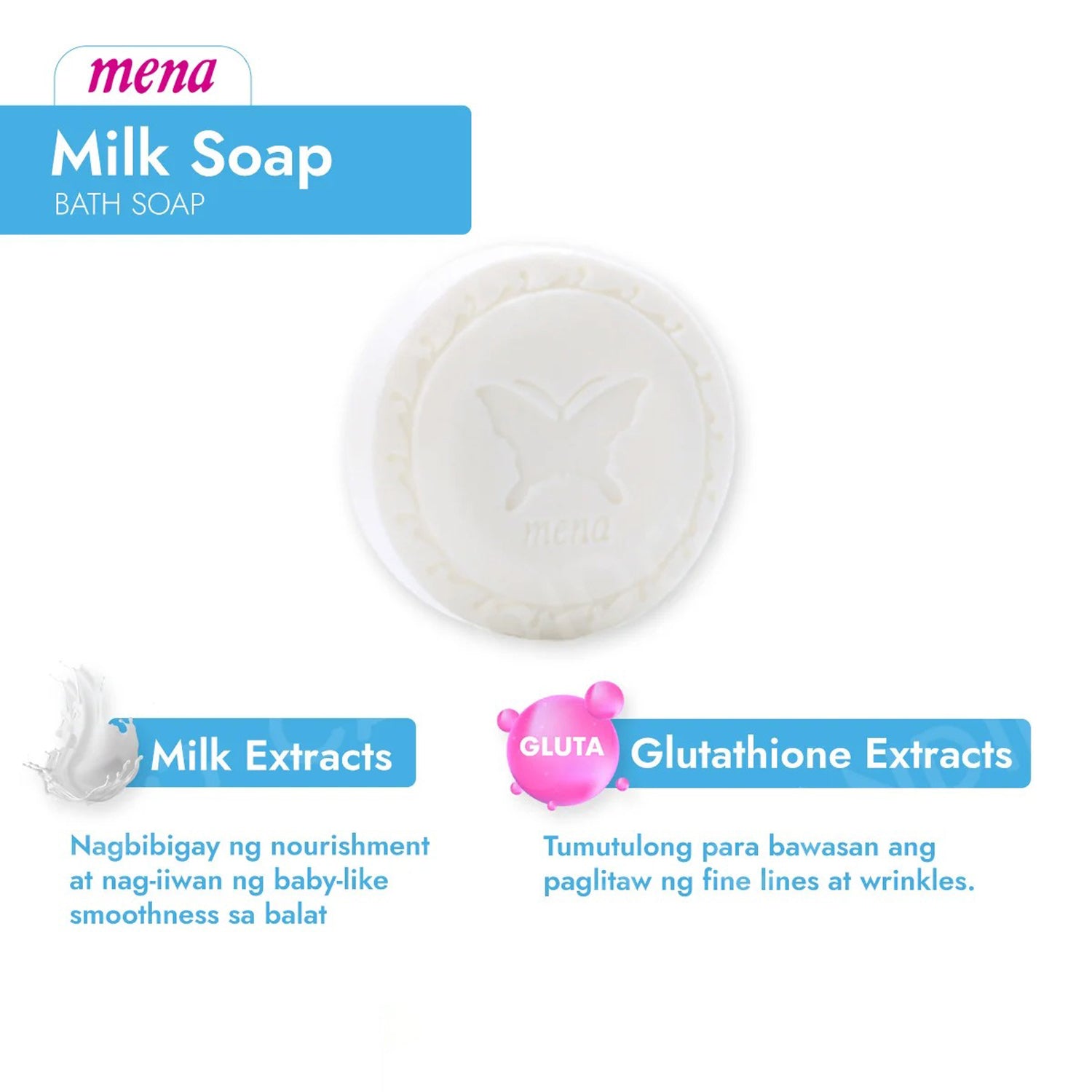 Mena Milk Soap with Glutathione