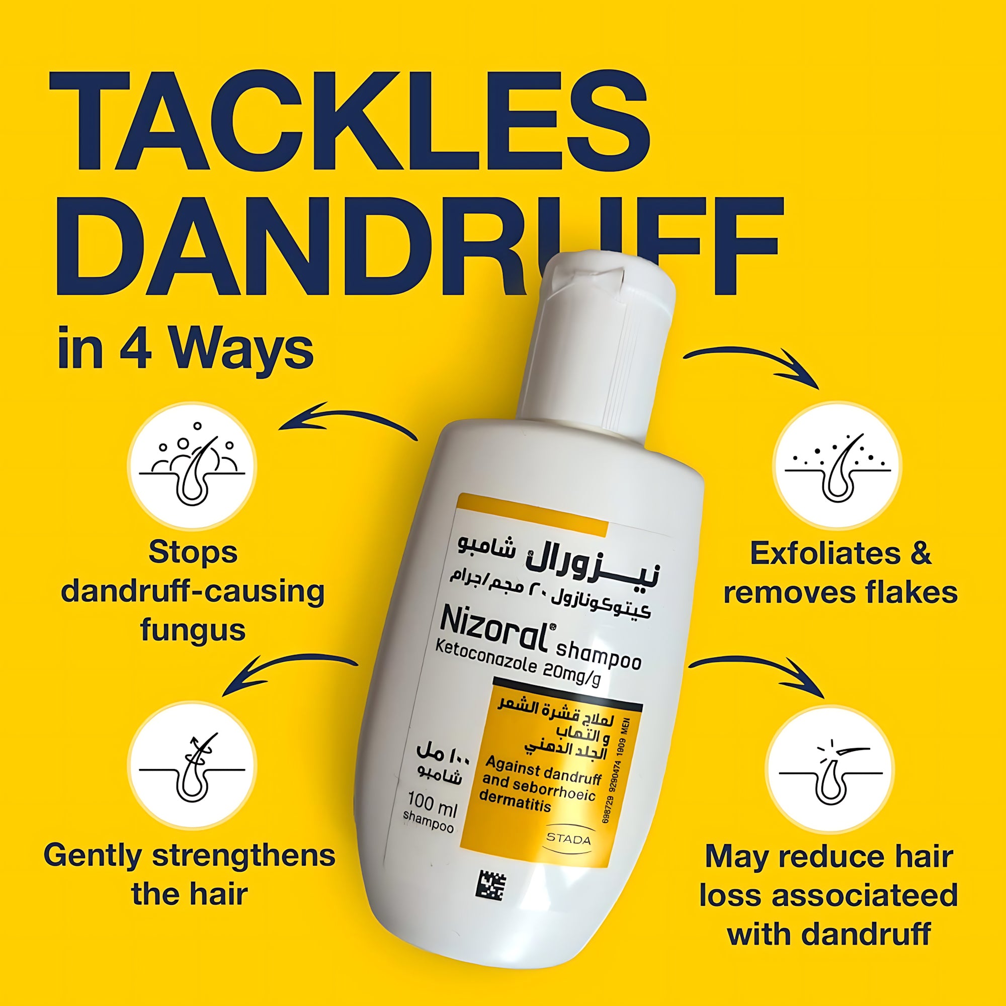 Nizoral Anti-Dandruff Shampoo – 100ml