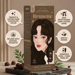 Kota Cosmetics Brunette Hair Color Set – Dark Chocolate (100ml+100ml)