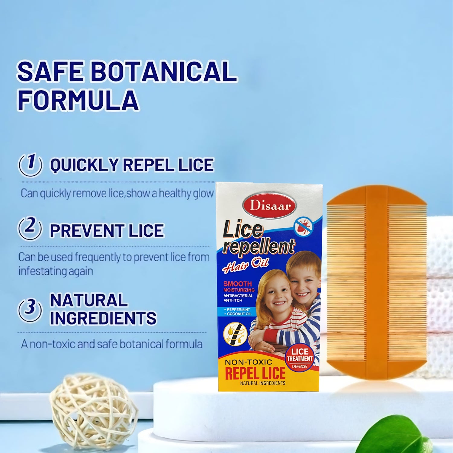 Disaar Lice Repellent Hair Oil – Natural Lice Defense & Scalp Treatment
