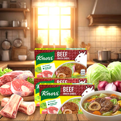 Knorr Beef Broth Cubes - 60g (3pcs Combo)
