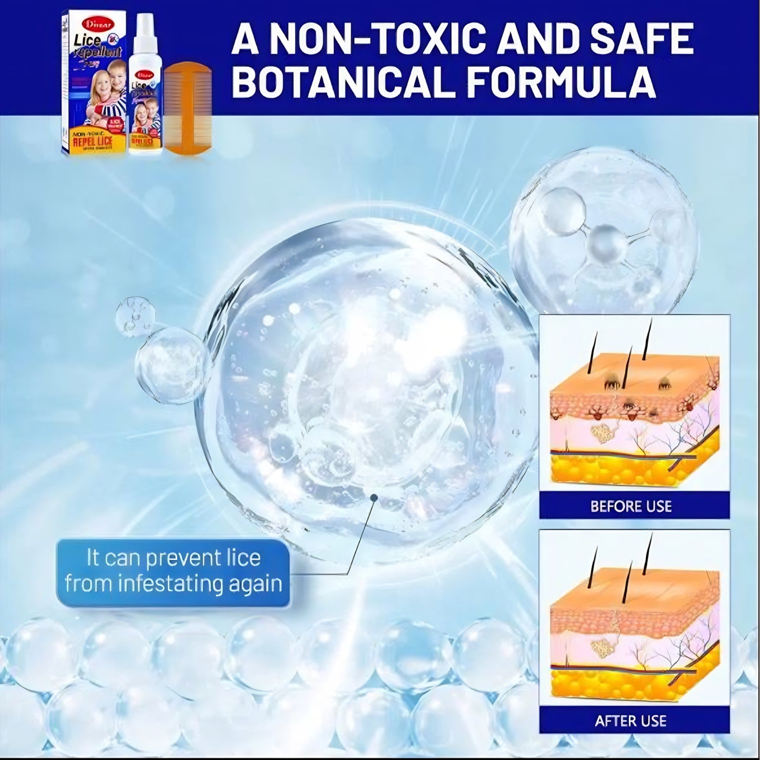 Disaar Lice Repellent Hair Oil – Natural Lice Defense & Scalp Treatment