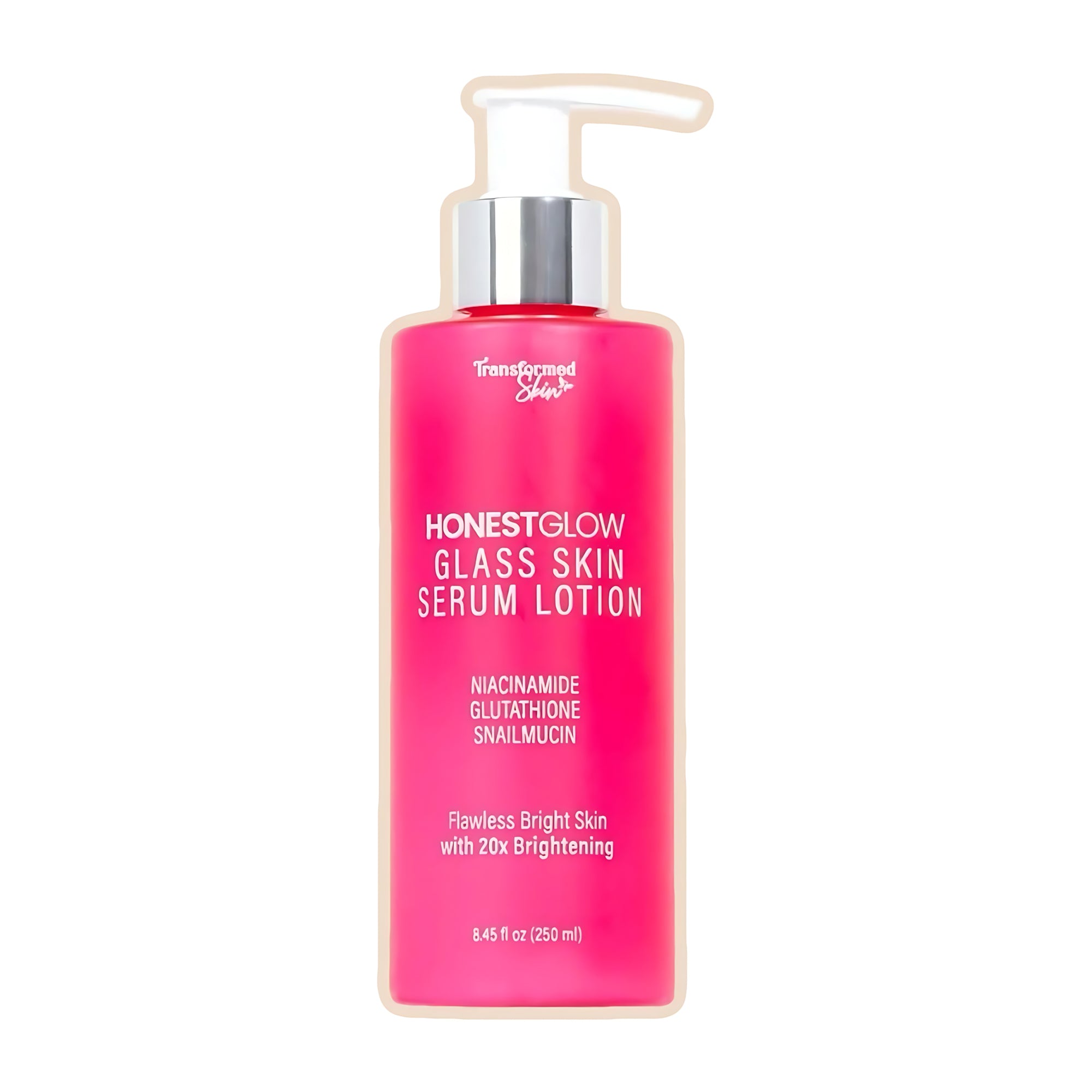 HONESTGLOW Glass Skin Serum Lotion – Niacinamide, Glutathione & Snail Mucin – SPF 50 PA+++(250ml)