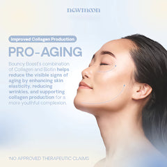 New Moon Bouncy Boost Collagen + Biotin 500mg - 60 Capsules
