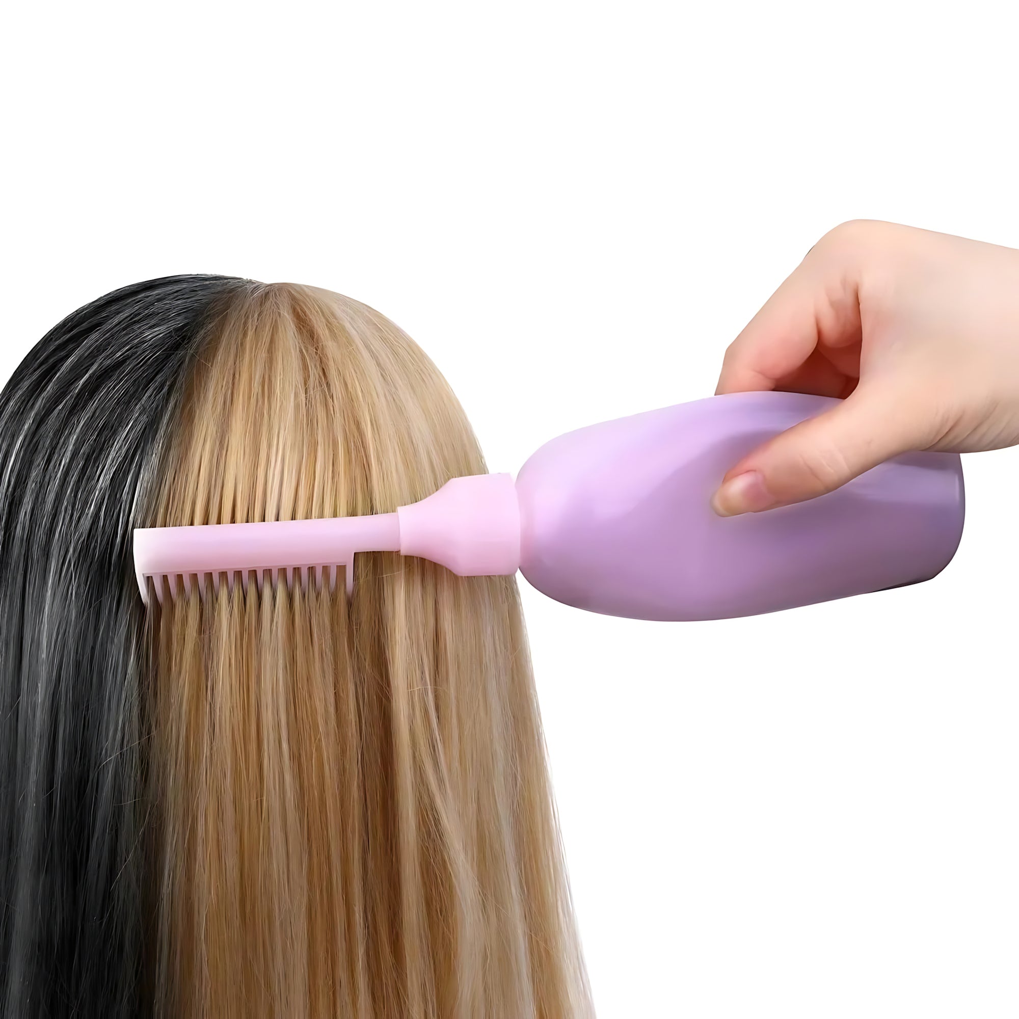 Hair Dye or Oil Applicator Bottle with Root Comb