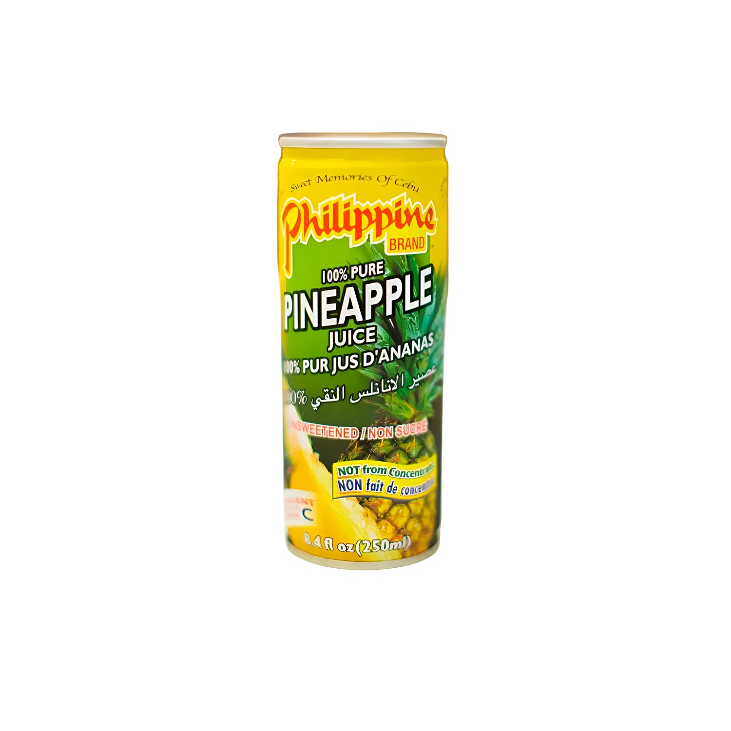 Philippine Brand 100% Pure Pineapple Juice – 250ml