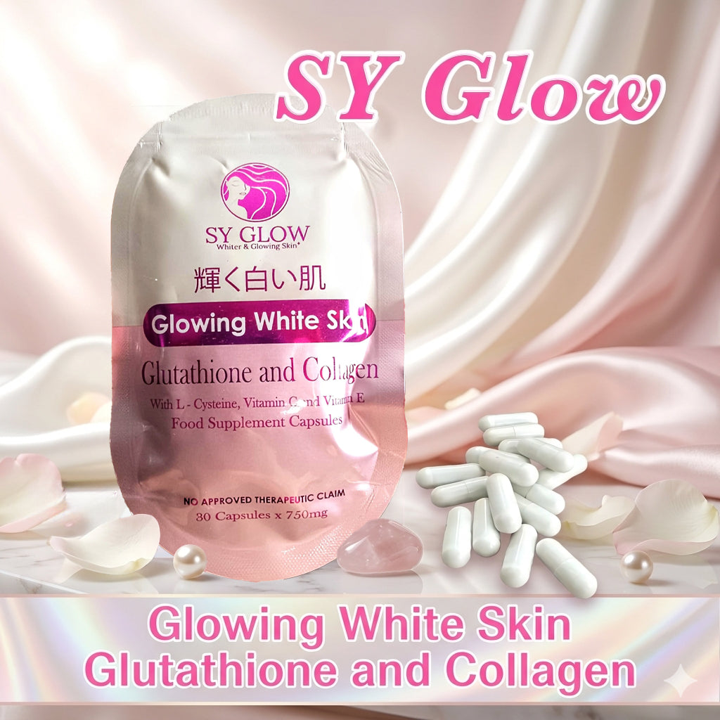 SY Glow Glowing White Skin (Glutathione + Collagen) – 30 Capsules