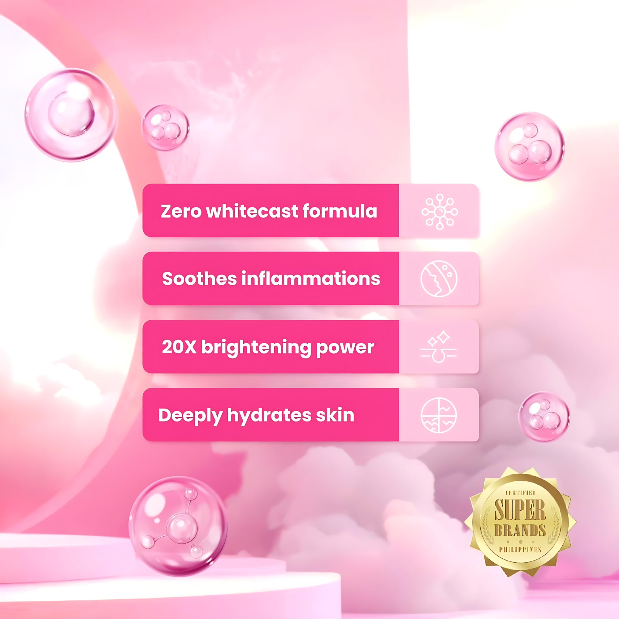 HONESTGLOW Glass Skin Serum Lotion – Niacinamide, Glutathione & Snail Mucin – SPF 50 PA+++(250ml)