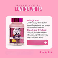 Ohayo Tyo EX Lumine White Glutathione 700mg  60 Cap  Sige Mart UAE