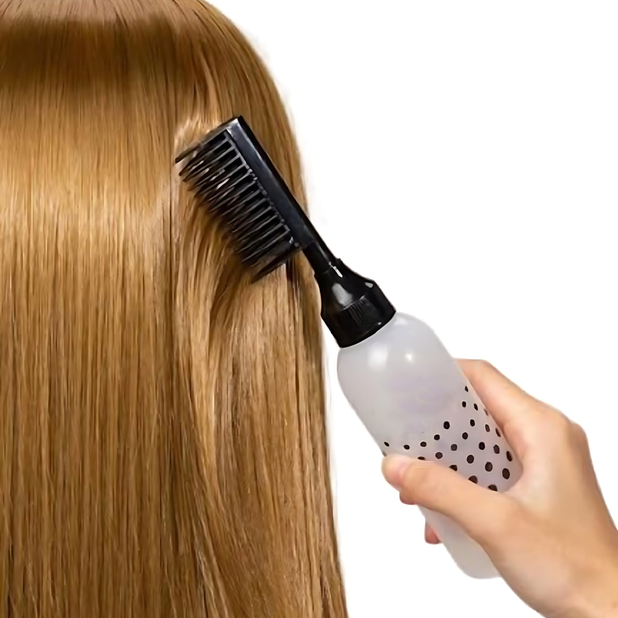 Hair Dye or Oil Applicator Bottle with Root Comb