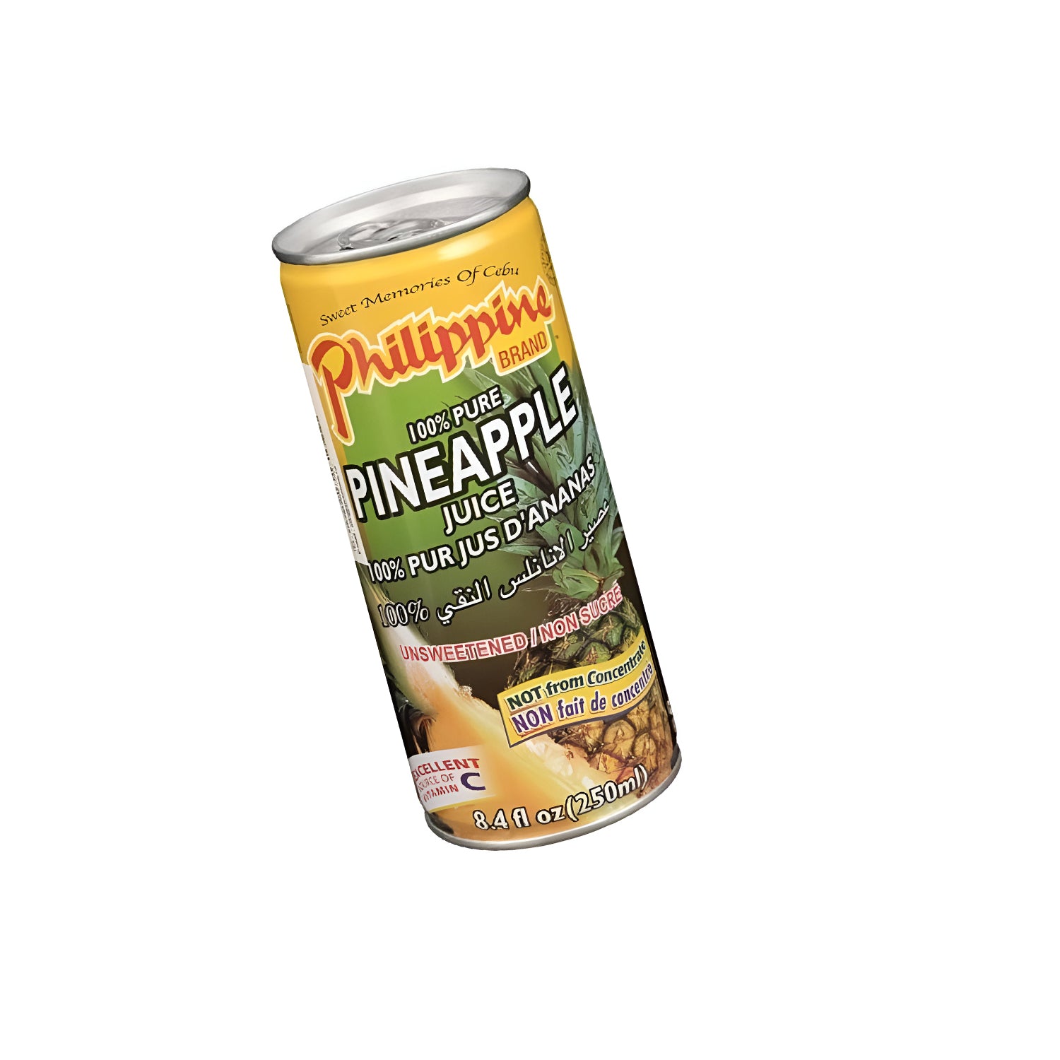 Philippine Brand 100% Pure Pineapple Juice – 250ml