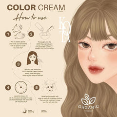 Kota Cosmetics Sepia Hair Color Set - Ash Brown (100ml+100ml)