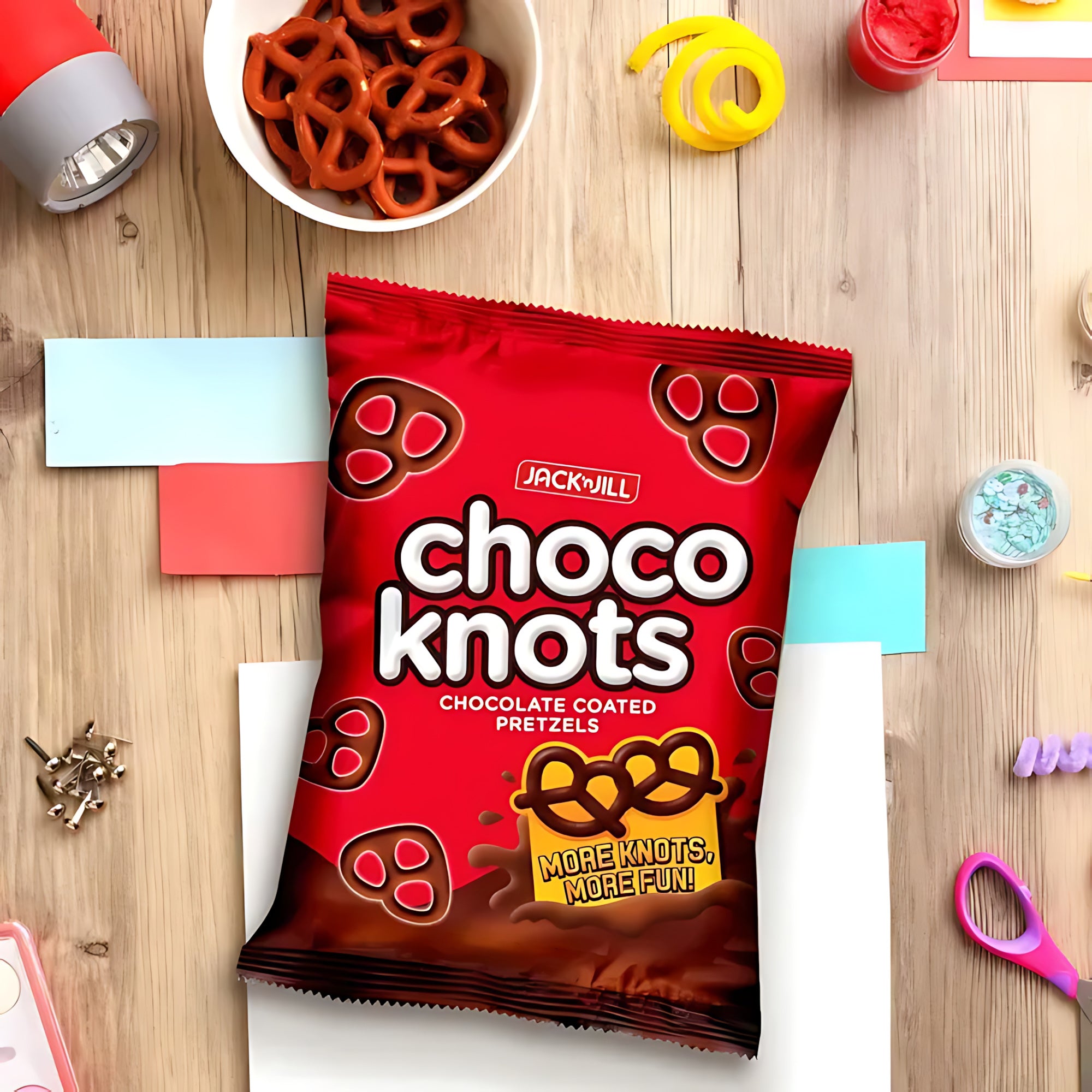 Jack ‘n Jill Choco Knots – 28g