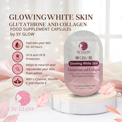 SY Glow Glowing White Skin (Glutathione + Collagen) – 30 Capsules