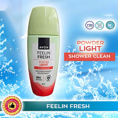 Avon Feelin Fresh Powder Light Shower Clean Antiperspirant Deodorant – 40mL