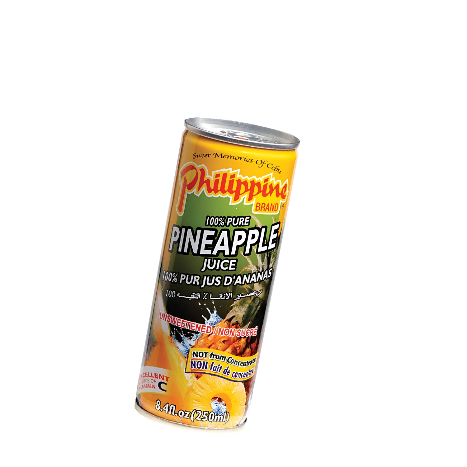Philippine Brand 100% Pure Pineapple Juice – 250ml