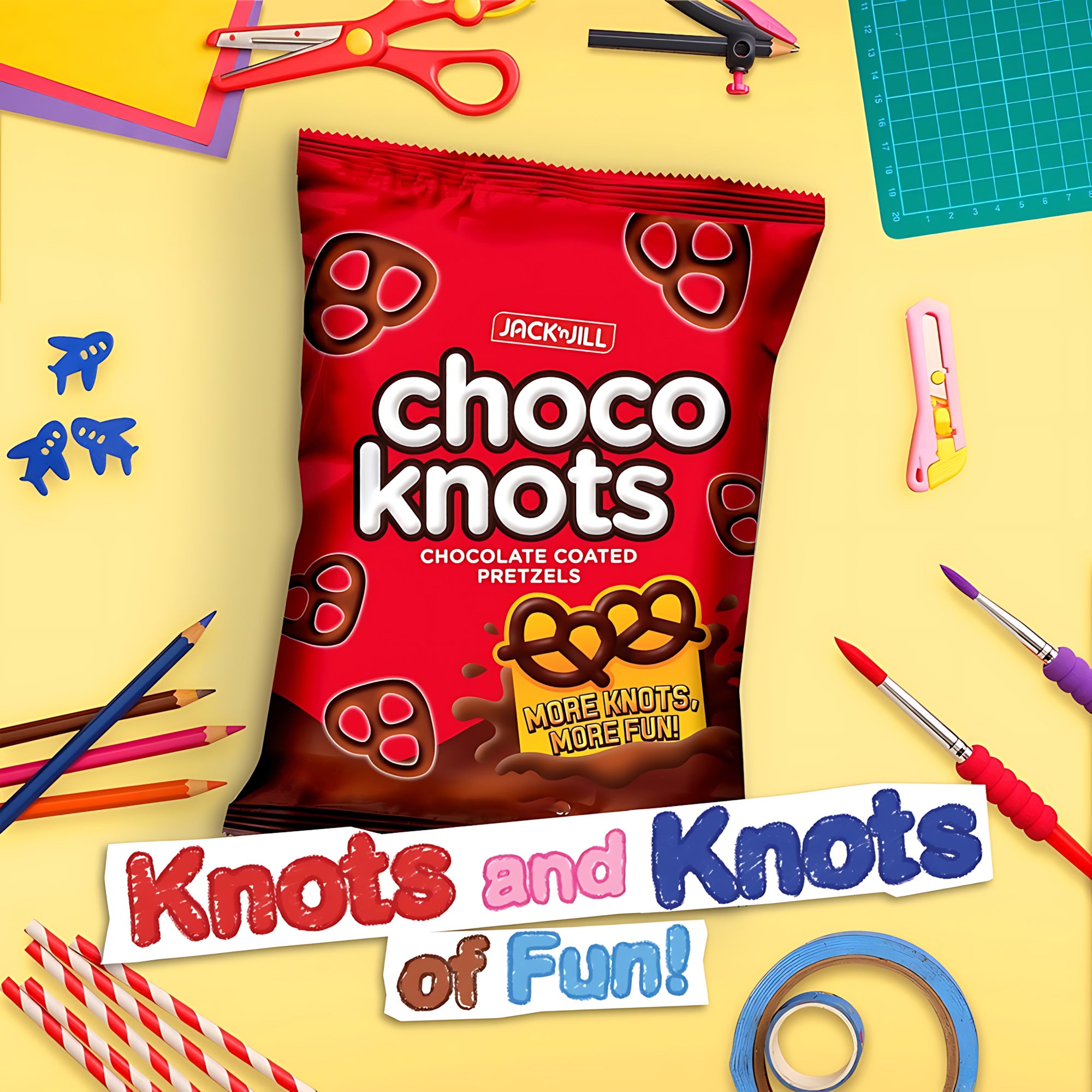 Jack ‘n Jill Choco Knots – 28g