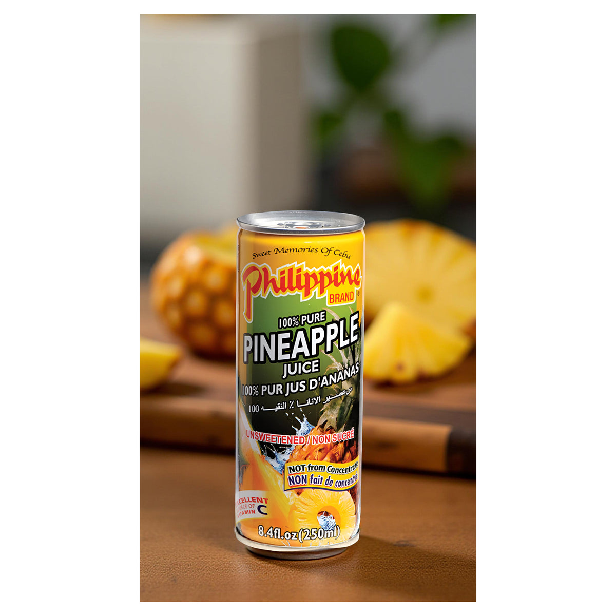 Philippine Brand 100% Pure Pineapple Juice – 250ml
