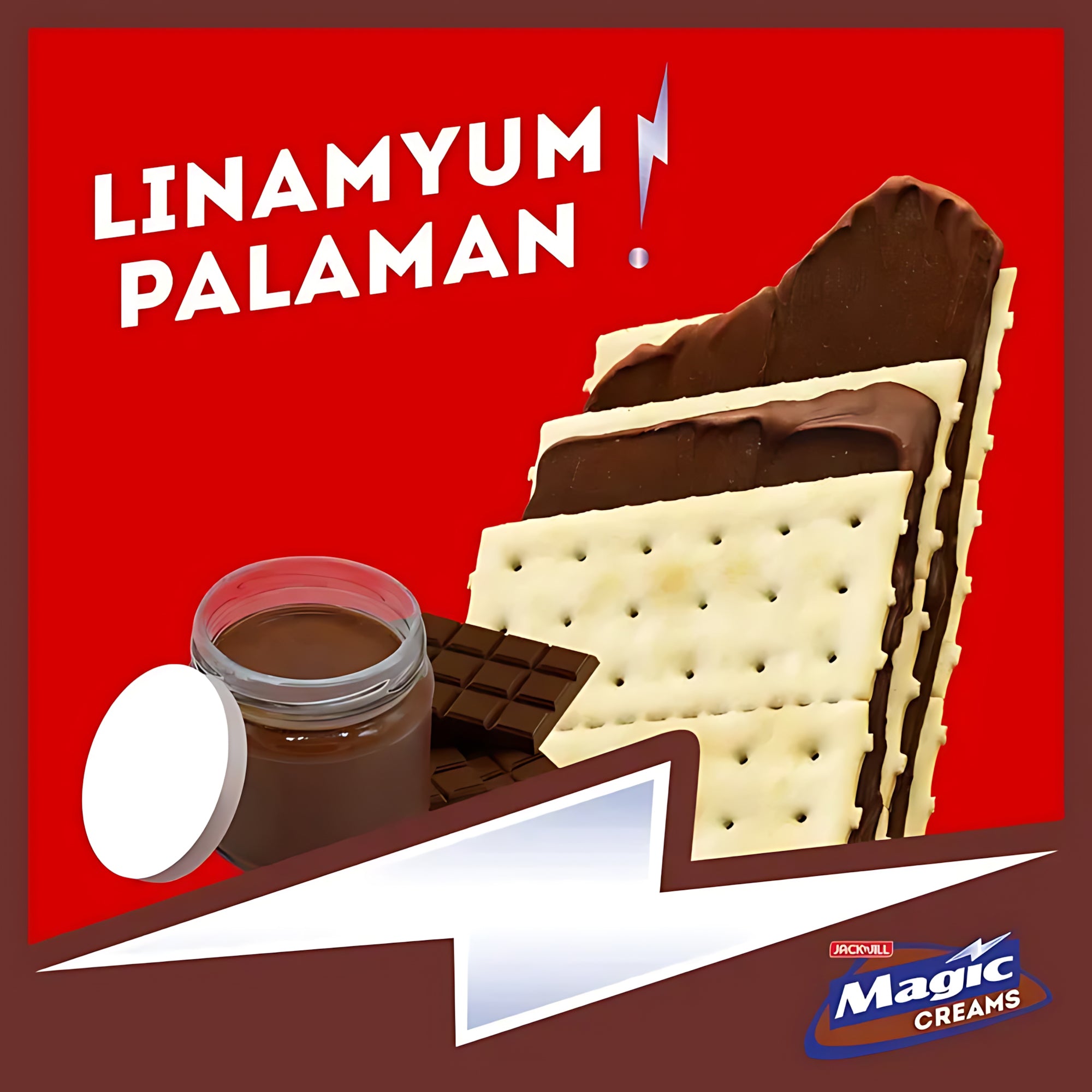 Jack 'n Jill Magic Creams Chocolate Cream Cracker Sandwich 280g (10 x 28g) –  Combo Pack