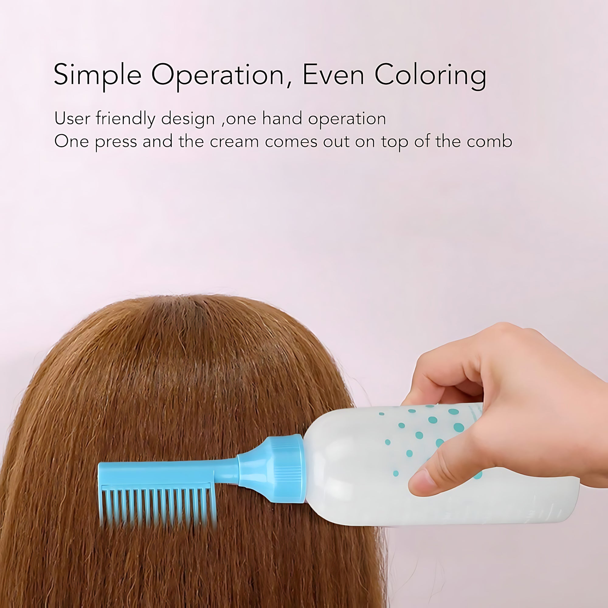 Hair Dye or Oil Applicator Bottle with Root Comb