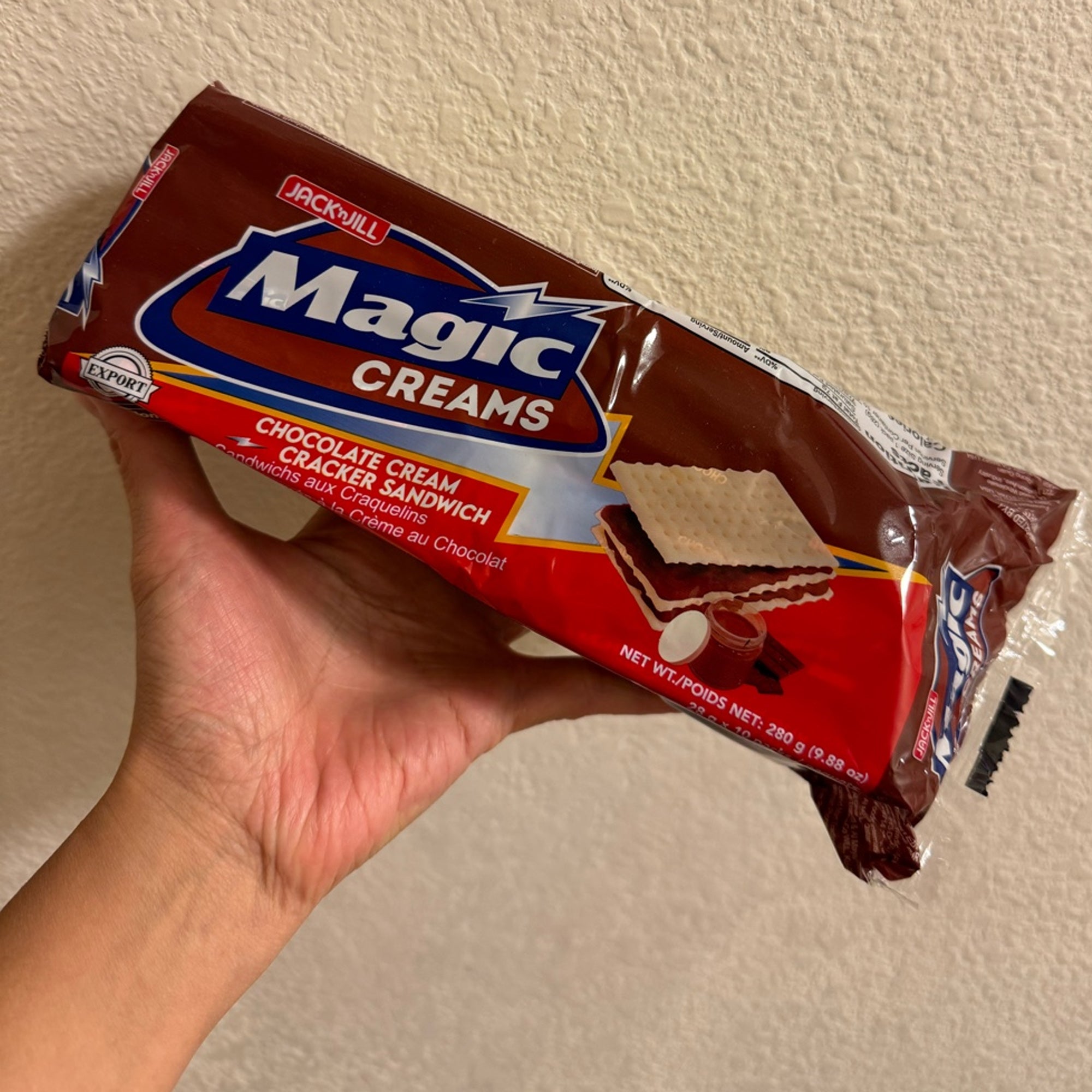 Jack 'n Jill Magic Creams Chocolate Cream Cracker Sandwich 280g (10 x 28g) –  Combo Pack