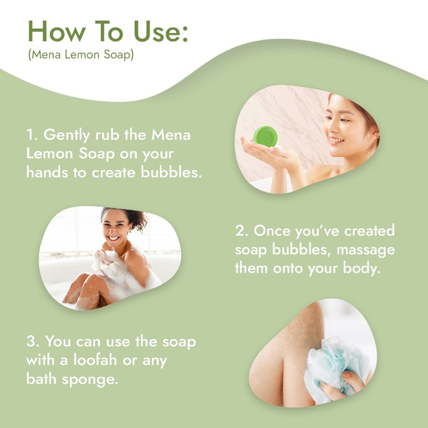 Mena Lemon Soap Antibacterial Formular – 150g