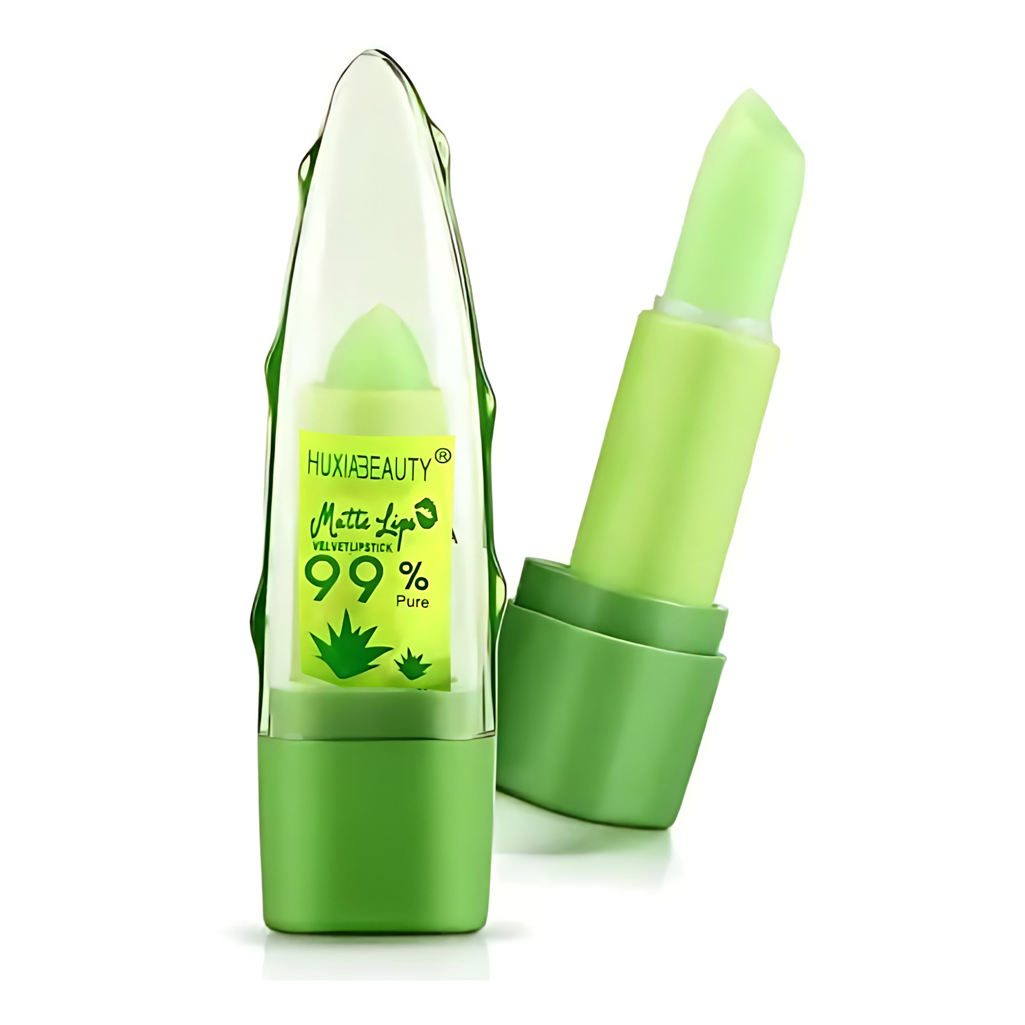 Huxiabeauty Matte Lip Velvet Lipstick – 99% Pure Aloe Vera Color-Changing Lipstick