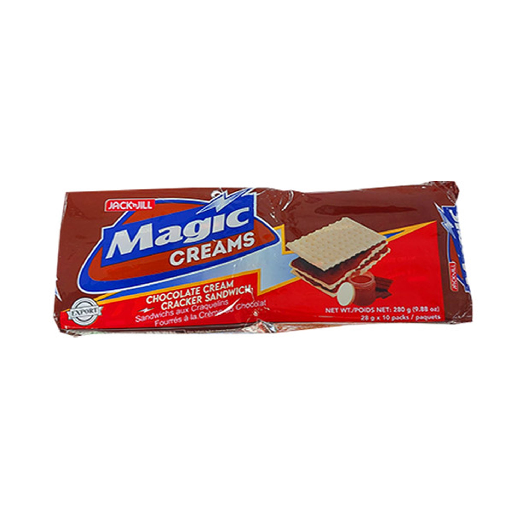 Jack 'n Jill Magic Creams Chocolate Cream Cracker Sandwich 280g (10 x 28g) –  Combo Pack