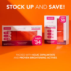 Brilliant Skin Essentials Kojic Acid Micro-Exfoliating Soap – 3 x 70g (210g Total)