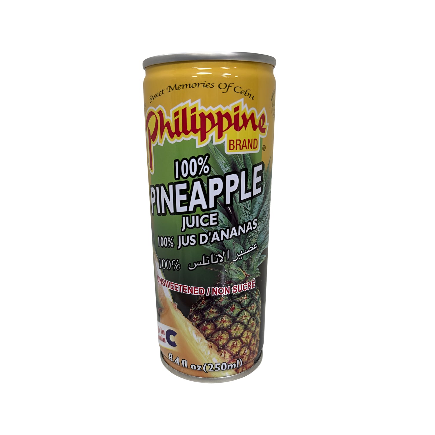 Philippine Brand 100% Pure Pineapple Juice – 250ml