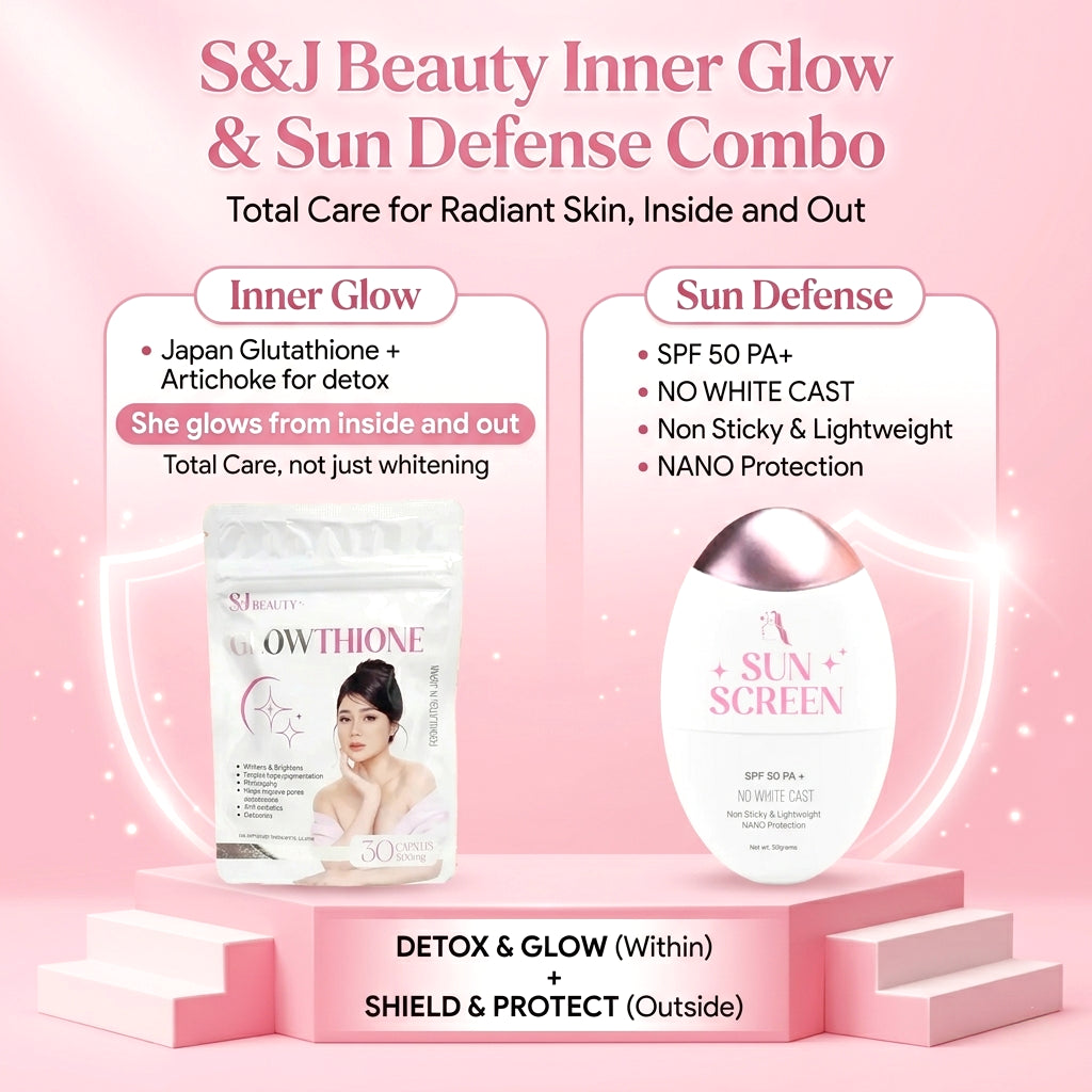 S&J Beauty Inner Glow & Sun Defense Combo