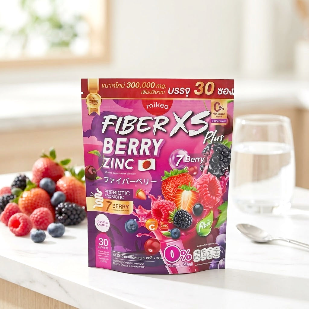 MIKEO Fiber XS Plus Berry Zinc – 30 Sachets