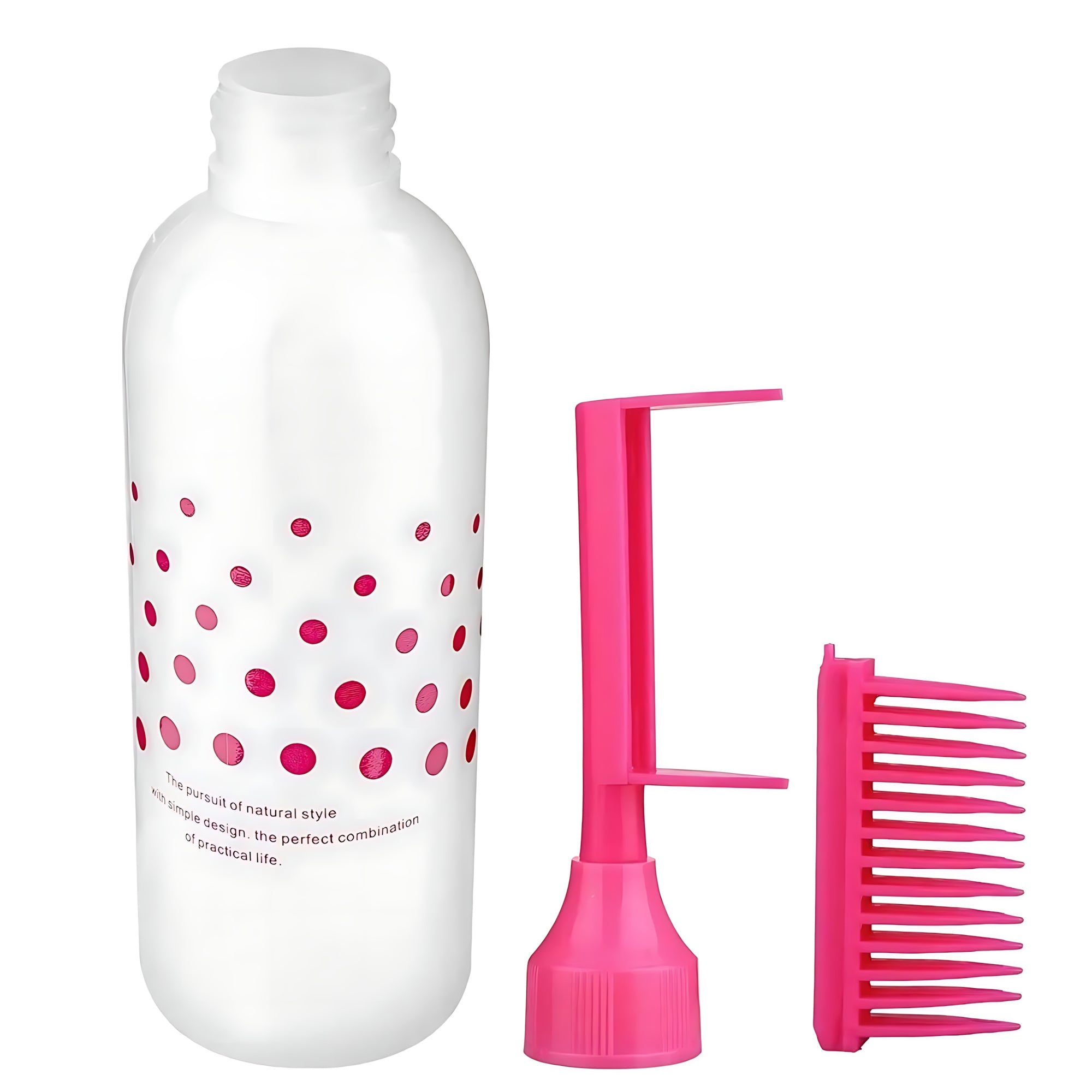 Hair Dye or Oil Applicator Bottle with Root Comb