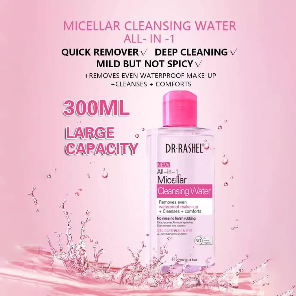 Dr.Rashel All-In-1 Micellar Cleansing Water (Pink) - 300ml