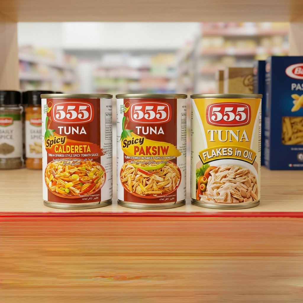 555 Tuna Assorted Combo Pack – 155g Each