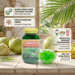 Malabon's Best Green Nata de Coco in Syrup – 340g