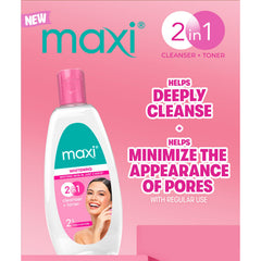 Maxi Whitening 2-in-1 Cleanser & Toner – 135ml