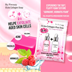 Phiw Suay Gluta + Collagen Plus Soap 2-in-1 – 80g