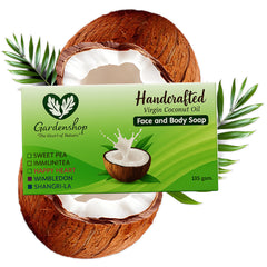 GardenShop Handcrafted Virgin Coconut Oil Face & Body Soap – 135g (Immunitea)