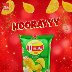 Muncher D'Patata Chips – Sour Cream & Onion Flavor (60g)