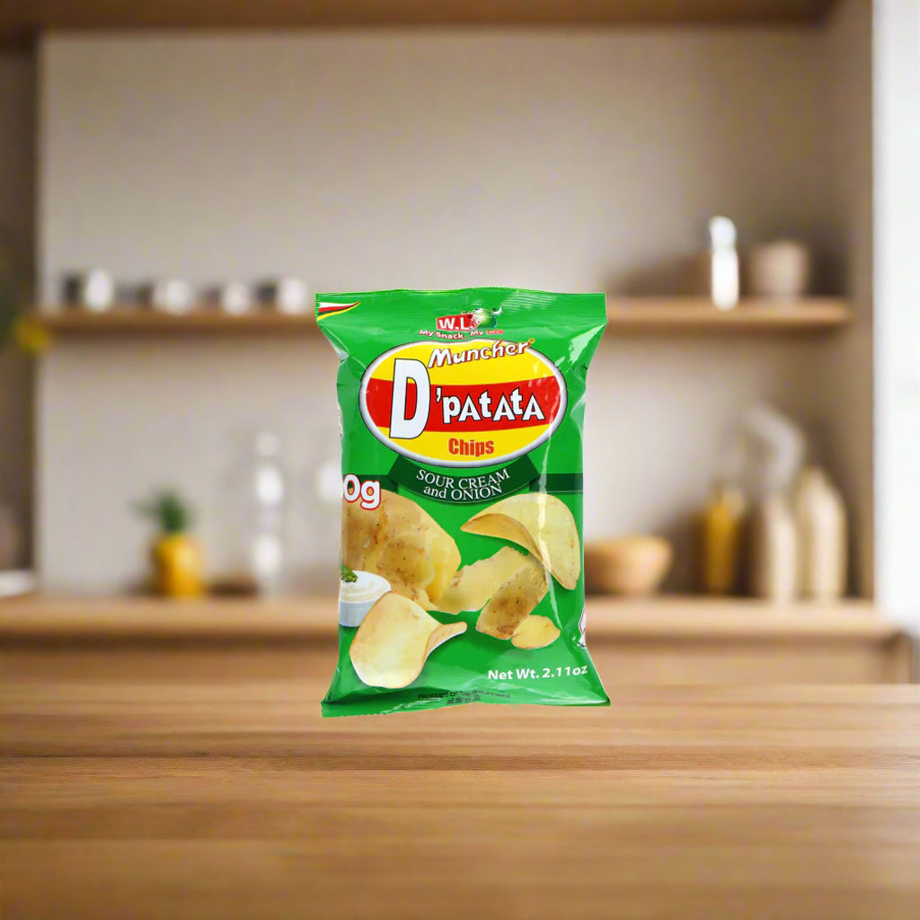 Muncher D'Patata Chips – Sour Cream & Onion Flavor (60g)