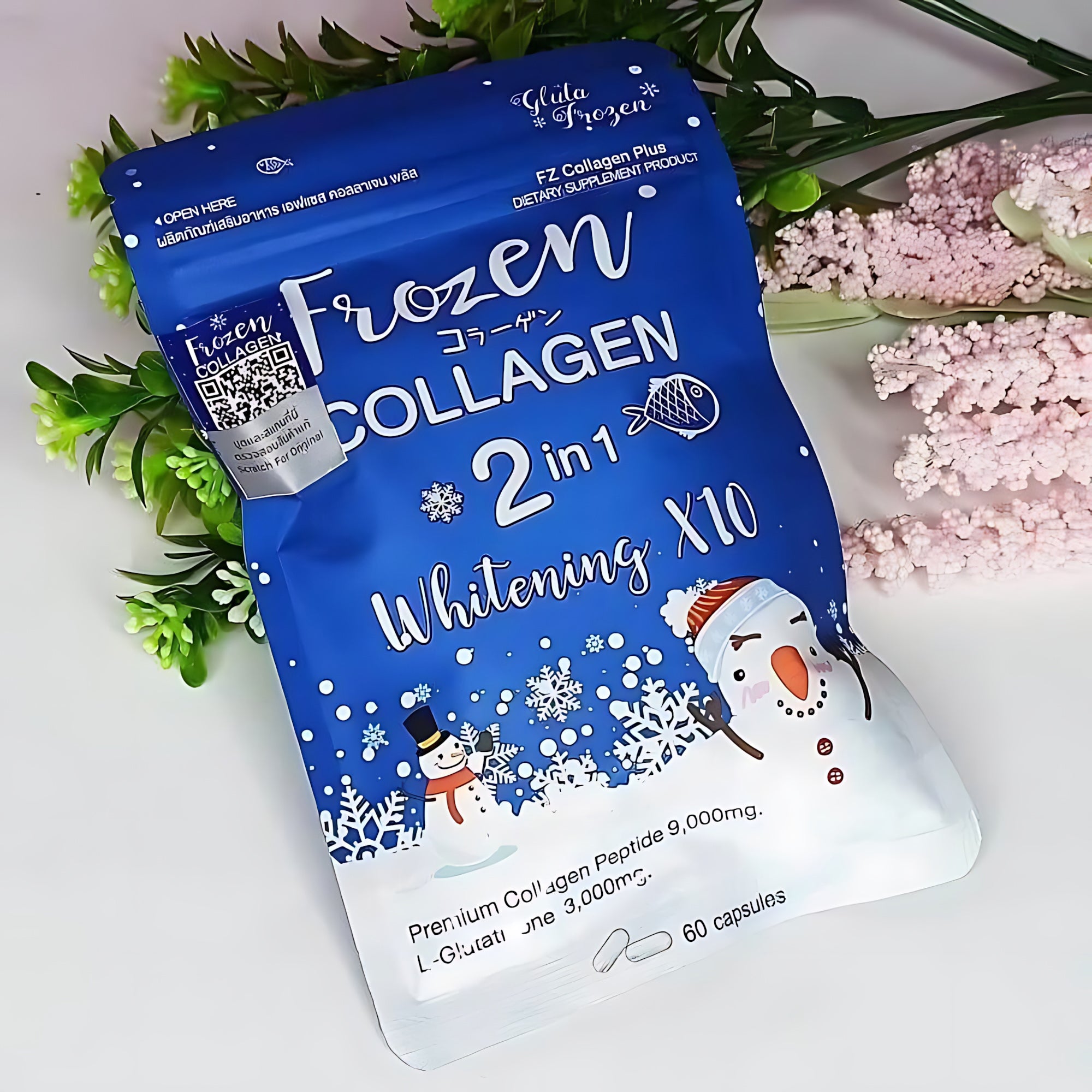 Frozen Collagen 2 in 1 Premium Collagen Supplements - 60 Capsules