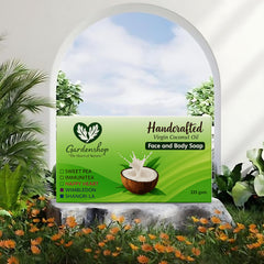 GardenShop Handcrafted Virgin Coconut Oil Face & Body Soap – 135g (Immunitea)